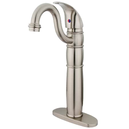 Kingston Brass Vessel Sink Faucet, Brushed Nickel KB1428LL